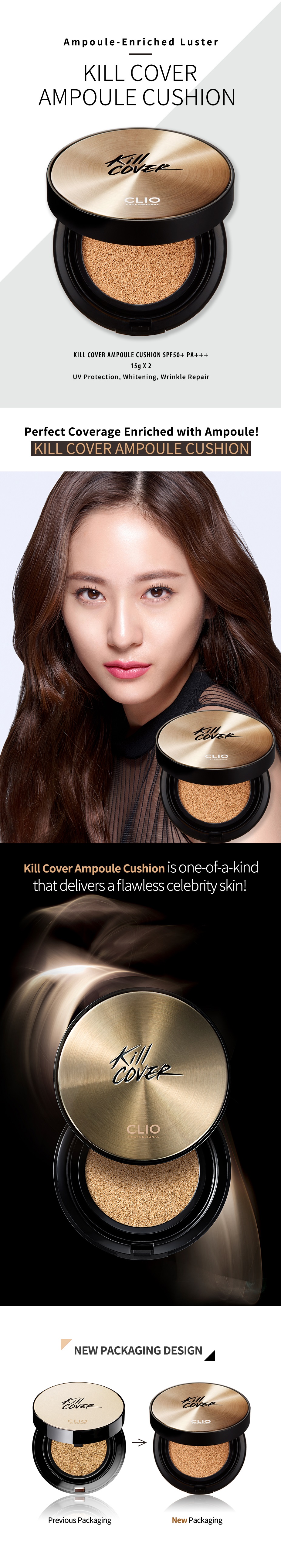CLIO Kill Cover Ampoule Cushion (3 Colors) | Korean Face Makeup  