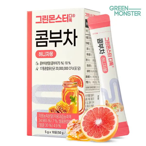 D-toc Kombucha Grapefruit Honey (10 sticks)