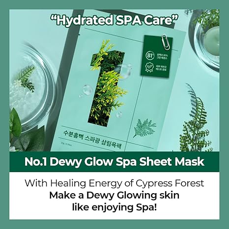 [Numbuzin] No.1 Dewy Glow Spa Sheet Mask (4ea)