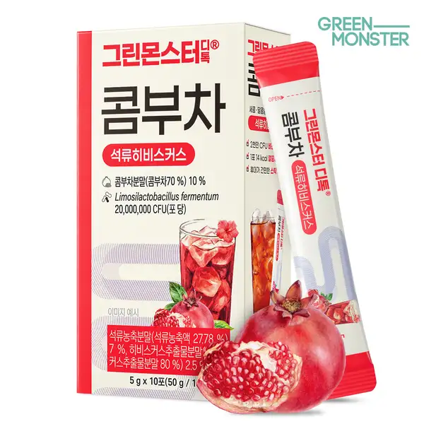 D-toc Kombucha Pomegranate Hibiscus (10 sticks)