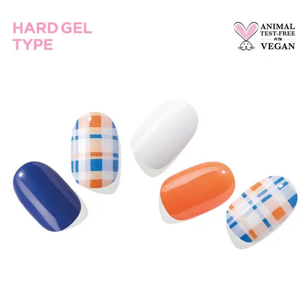 Joyful Check Nail Strips