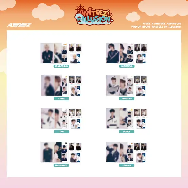 (JONGHO Ver.) ATEEZ - ANITEEZ ADVENTURE POP-UP MD ANITEEZ IN ILLUSION (PHOTO PACKAGE)