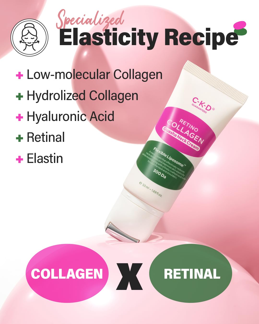 [CKD]   Retino Collagen Small Molecule 300 Guasha Neck Cream 50ml