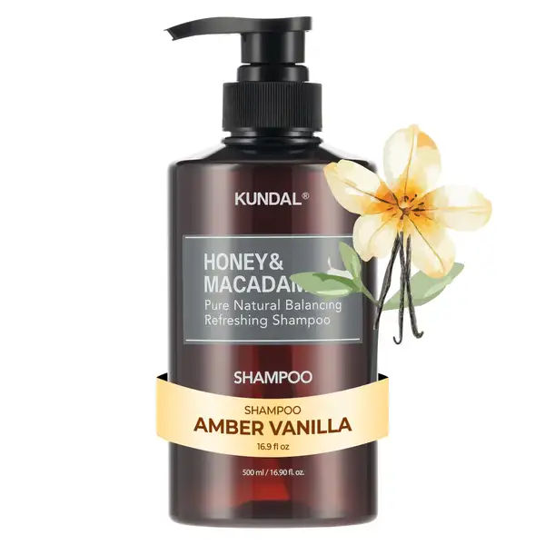 Honey & Macadamia Natural Shampoo 500ml #Amber Vanilla