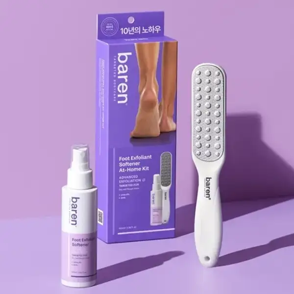 Callus Remover Kit for Feet: Foot File & Peeling Foot Spray