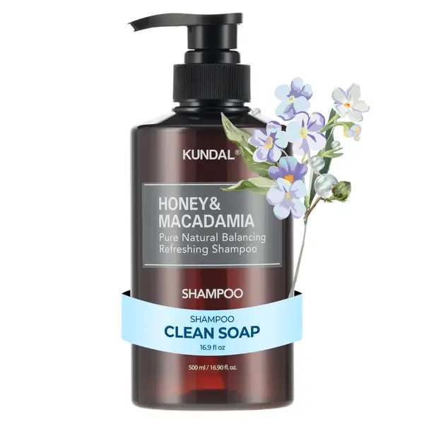 Honey & Macadamia Natural Shampoo 500ml #Clean Soap