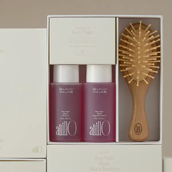 Rosy Night Repair Hair & Brush Set