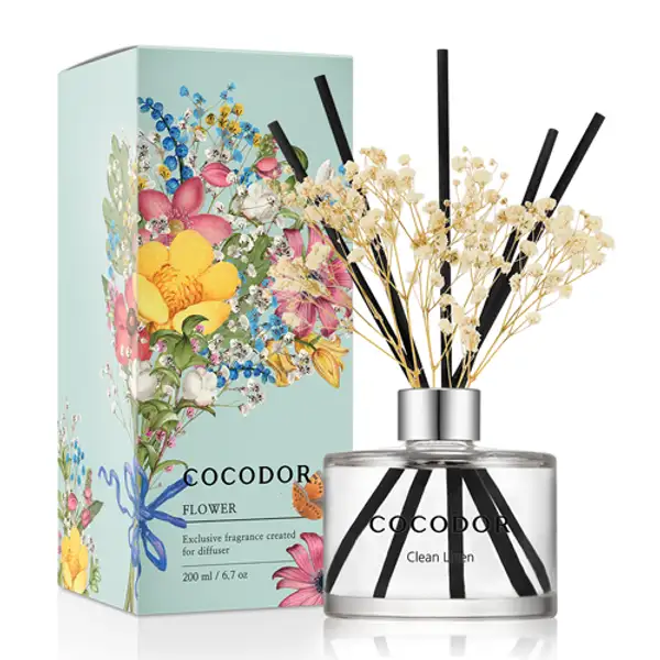 Flower Diffuser 200ml (Clean Linen)