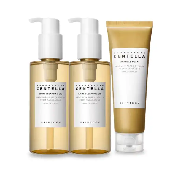 Madagascar Centella Light Cleansing Oil Duo & Ampoule Foam Set