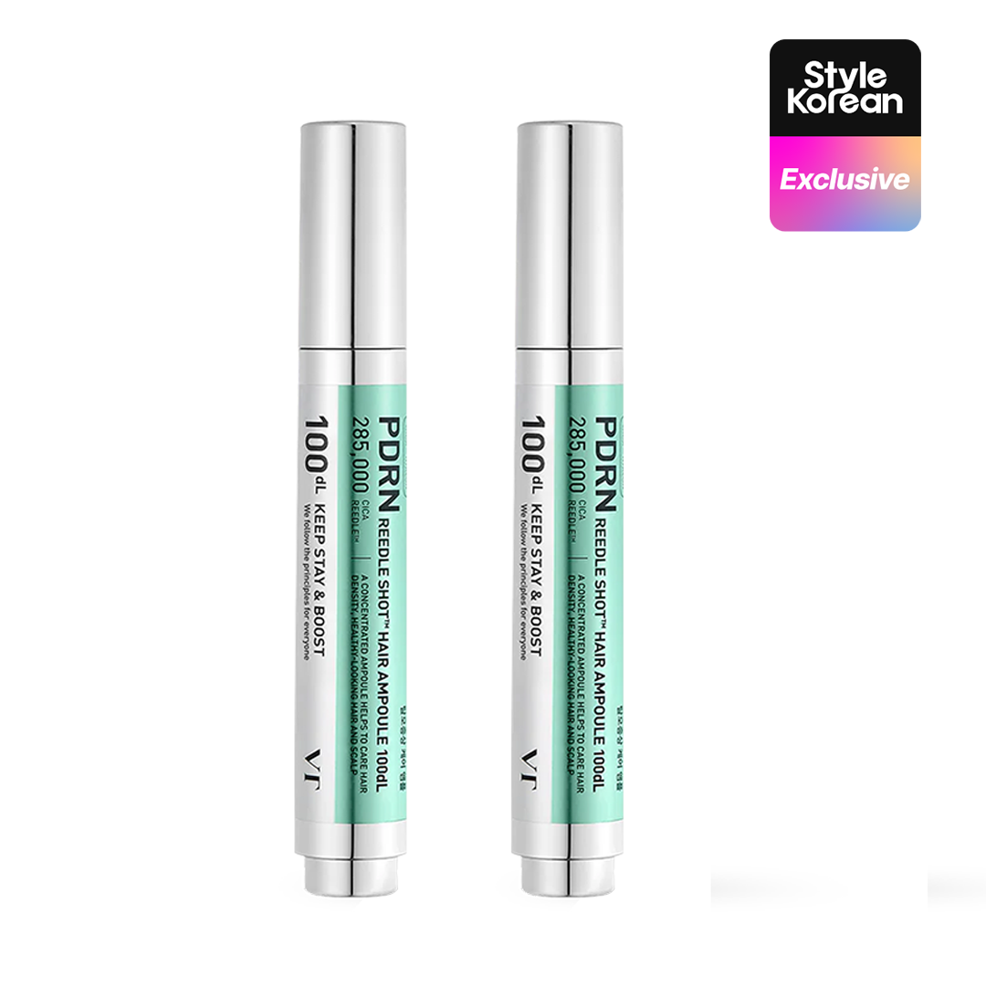 [VT Cosmetics] *TIMEDEAL* PDRN Reedle Shot Hair Ampoule Duo