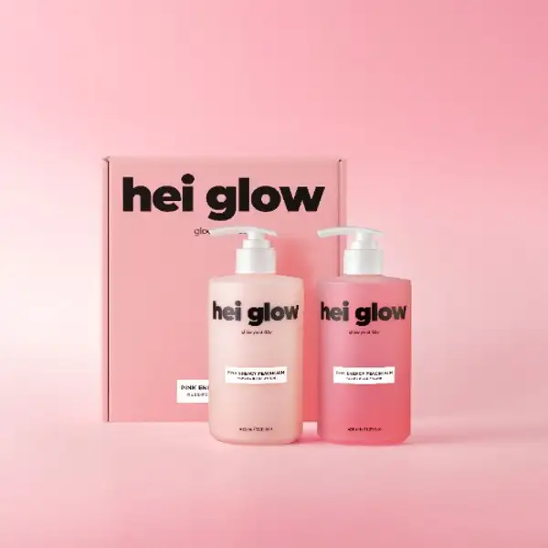 Pink Energy Peachcalm Barrier Body Wash & Lotion Set