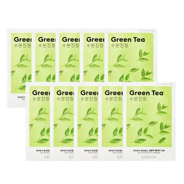 Airy Fit Sheet Mask #Green tea (10ea)