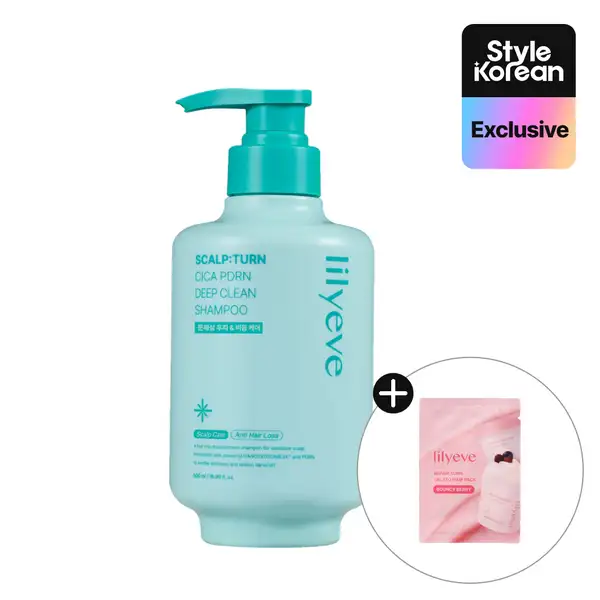 Scalp:Turn Cica PDRN Deep Clean Shampoo 500g (+FREE GIFT)