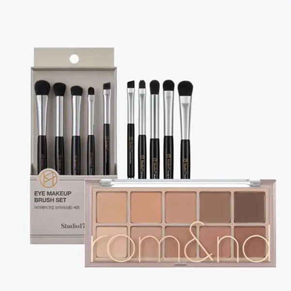 All-Matte Neutral Palette & Brush Set (Cool-Neutral)
