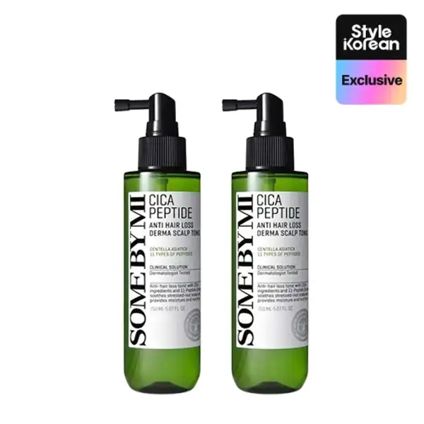 Cica Peptide Anti Hair Loss Derma Scalp Tonic Duo (150mlx2)