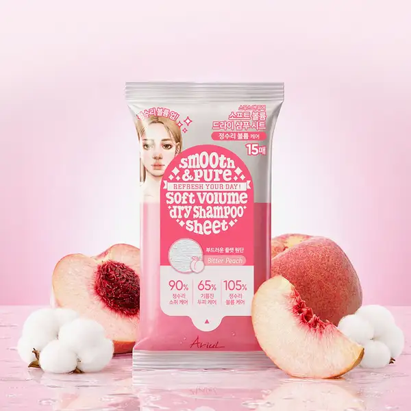 Smooth & Pure Cooling Fresh Dry Shampoo Sheet #Bitter Peach (15 Sheets)
