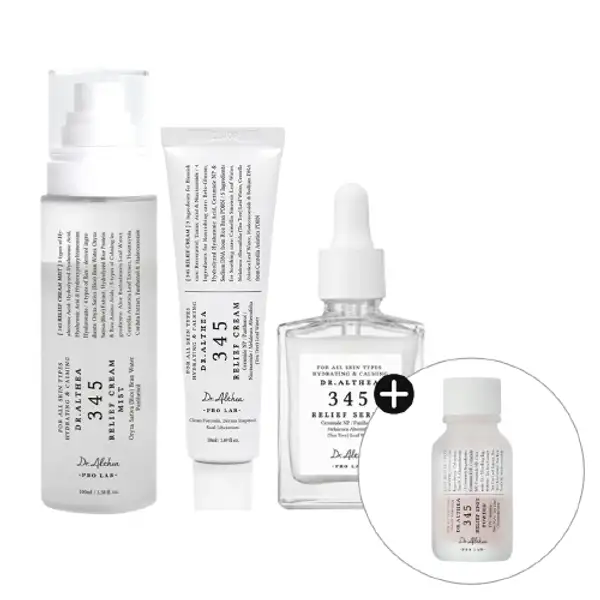 345 3-Step Skincare Routine (Serum + Cream + Mist)
