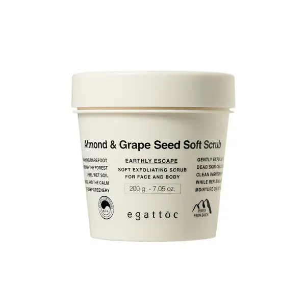 Almond & Grape Seed Soft Body Scrub 200g #Earthly Escape