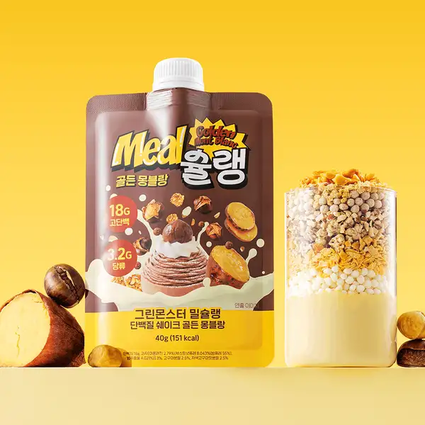 Meal Chelin Protein Shake #Golden Mont Blanc (40g*1ea)