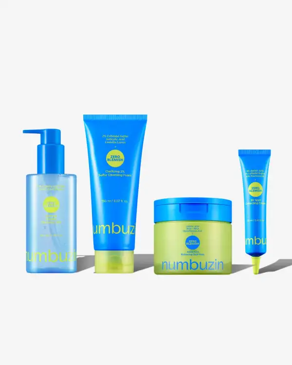 Zero Blemish 4-Step Care Set (Cleansing Foam & Jelly & Pad & Spot Cream)