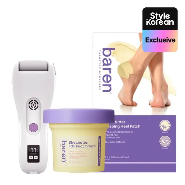 Foot Exfoliating & Care Set (Remover+cream+patch)