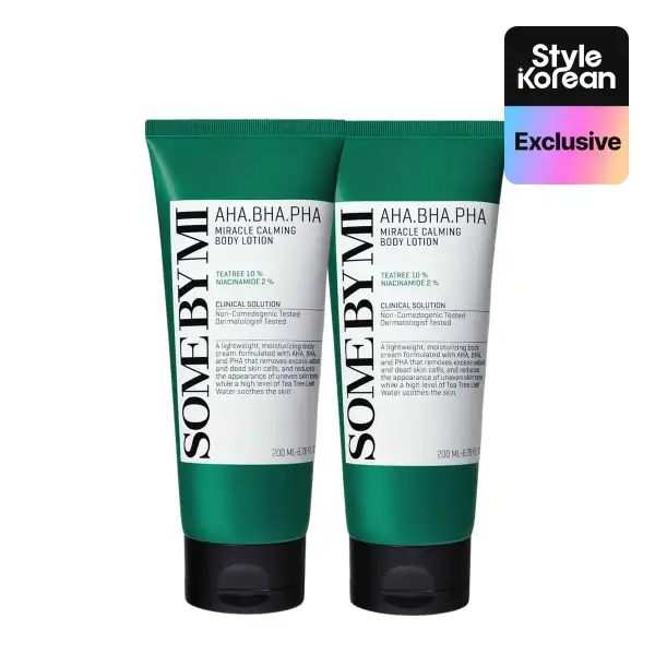 AHA, BHA, PHA Miracle Calming Body Lotion Duo (200mlx2)