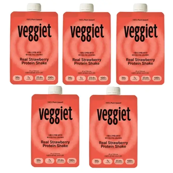 Plant-Based Protein Shake #Real Strawberry (5ea)