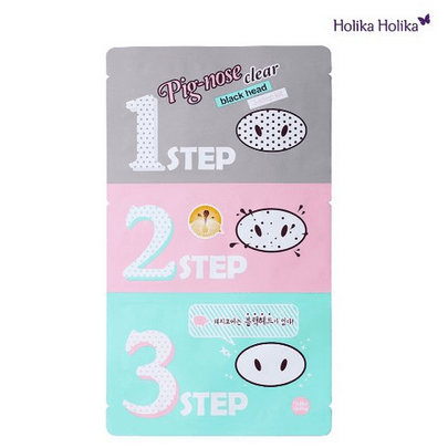 [Holika Holika] Маска для очищения черных точек в три шага Pig Clear Black Head 3-step Kit 1шт