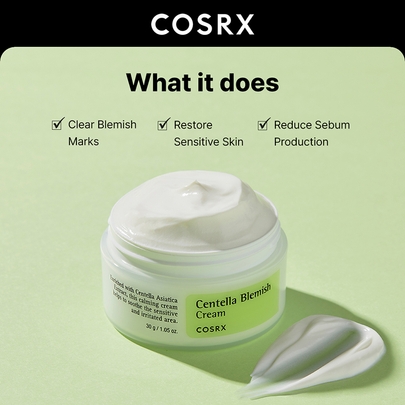 [COSRX] Крем против воспалений с экстрактом Центеллы Centella Blemish Cream 30мл