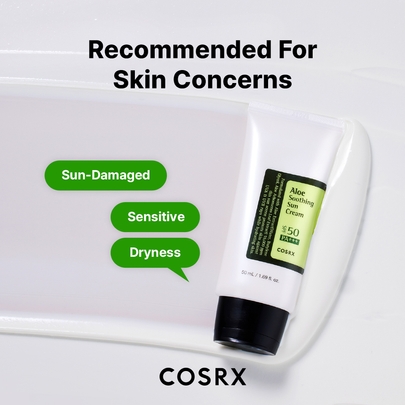 [COSRX] Солнцезащитный крем с экстрактом Алоэ Вера Aloe Soothing Sun Cream 50мл