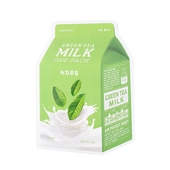[A'PIEU] Молочная маска с экстрактом зеленого чая Milk One Pack #Greentea Milk