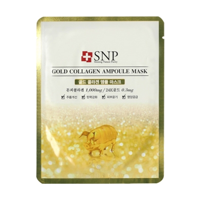 [SNP] Ампульная маска с золотом и коллагеном Gold Collagen Ampoule Mask 25ml