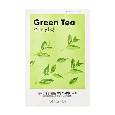 [Missha] Маска с зелеными чаем AIry Fit Sheet Mask (зеленый чай)