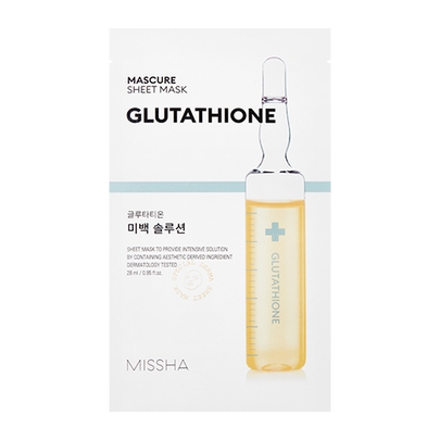 [Missha] Маска для лица MASCURE Glutathione Sheet Mask 1шт