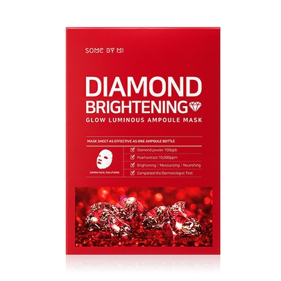 [SOME BY MI] Успокаивающая и осветляющая маска Diamond Brightening Calming Glow Luminous Ampoule Mask 10ea