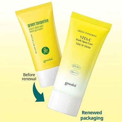 [Goodal] *Обновление* Солнцезащитный крем с осветляющим действием Green Tangerine Vita C Tone Up Cream 120гр