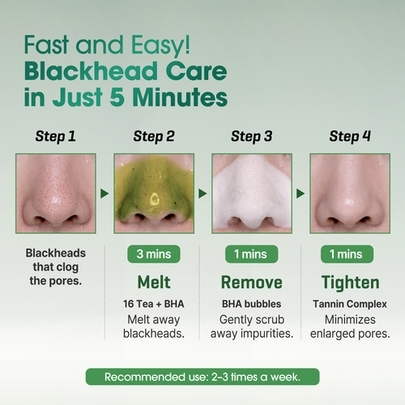 [SOME BY MI] Маска-пенка от чёрных точек BYE BYE BLACKHEAD 30 Days Miracle Green TeaTox Bubble Cleanser 120г