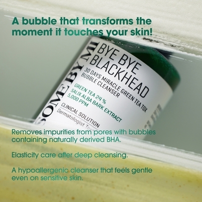 [SOME BY MI] Маска-пенка от чёрных точек BYE BYE BLACKHEAD 30 Days Miracle Green TeaTox Bubble Cleanser 120г