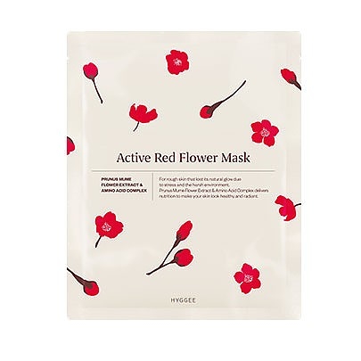 [HYGGEE] Тканевая маска Active Red Flower Mask 10шт