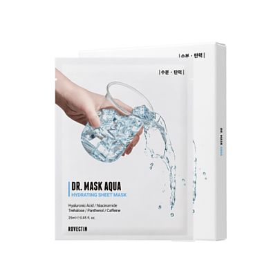 [Rovectin] *Обновление* Маски для глубокого увлажнения Skin Essentials Dr. Mask Aqua 5шт