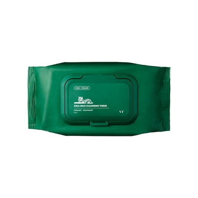[VT Cosmetics] Салфетки для снятия макияжа CICA MILD CLEANSING TISSUE