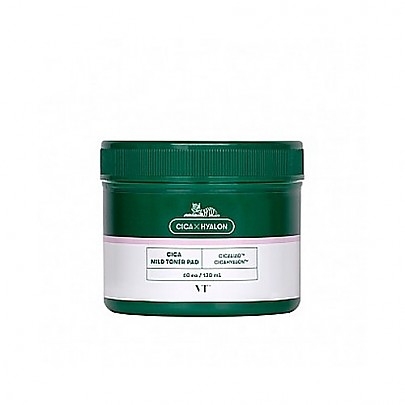 [VT Cosmetics] Мягкие тонер-пэды с Центеллой Cica Mild Toner Pad (60шт, 130мл)