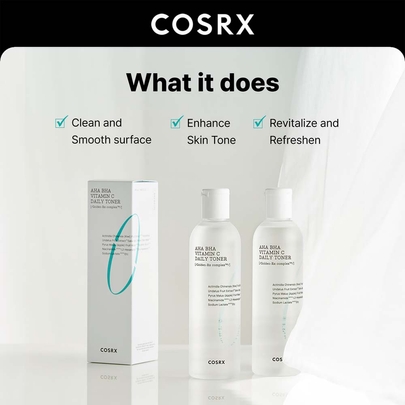 [COSRX] Освежающий тонер Refresh AHA BHA VitaminC Daily Toner 150мл