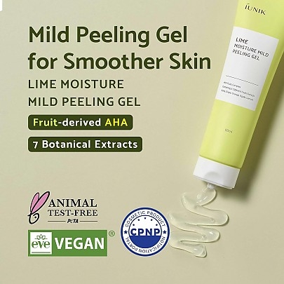 [iUNIK] Пилинг-гель Lime moisture mild peeling gel 120гр