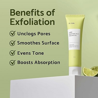 [iUNIK] Пилинг-гель Lime moisture mild peeling gel 120гр