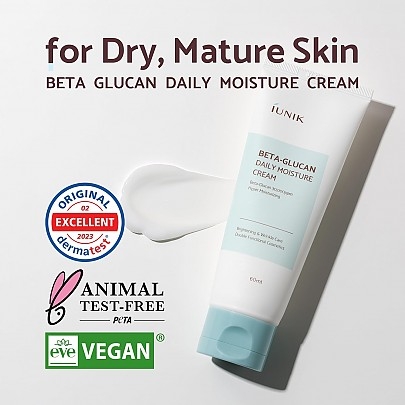 [iUNIK] Увлажняющий крем Beta glucan daily moisture cream 60мл