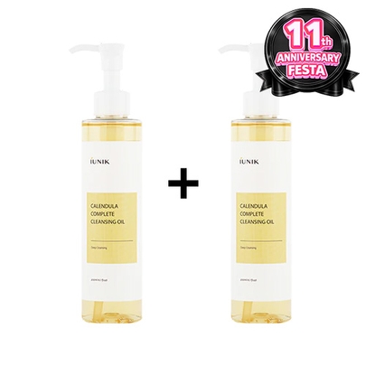 [iUNIK] ★1+1★  Гидрофильное масло с календулой Calendula Complete Cleansing Oil 200мл