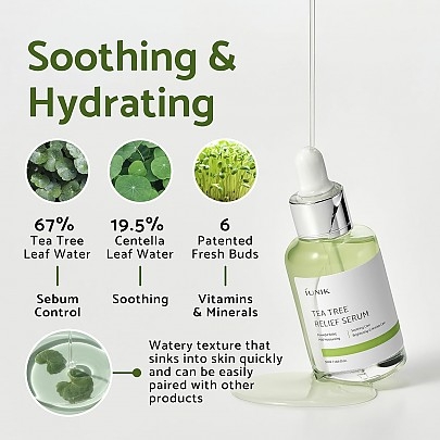 [iUNIK] Серум для проблемной кожи Tea Tree Relief Serum 50мл