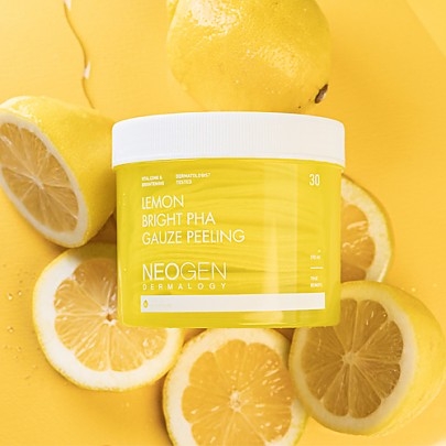 [Neogen] Пилинг-пэды с лимоном (Новое поколение) Lemon Bright PHA Gauze Peeling 30шт