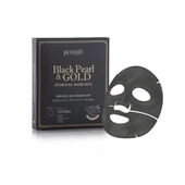[Petitfee] Гидрогелевая маска Black Pearl & Gold Hydrogel Mask Pack 5шт